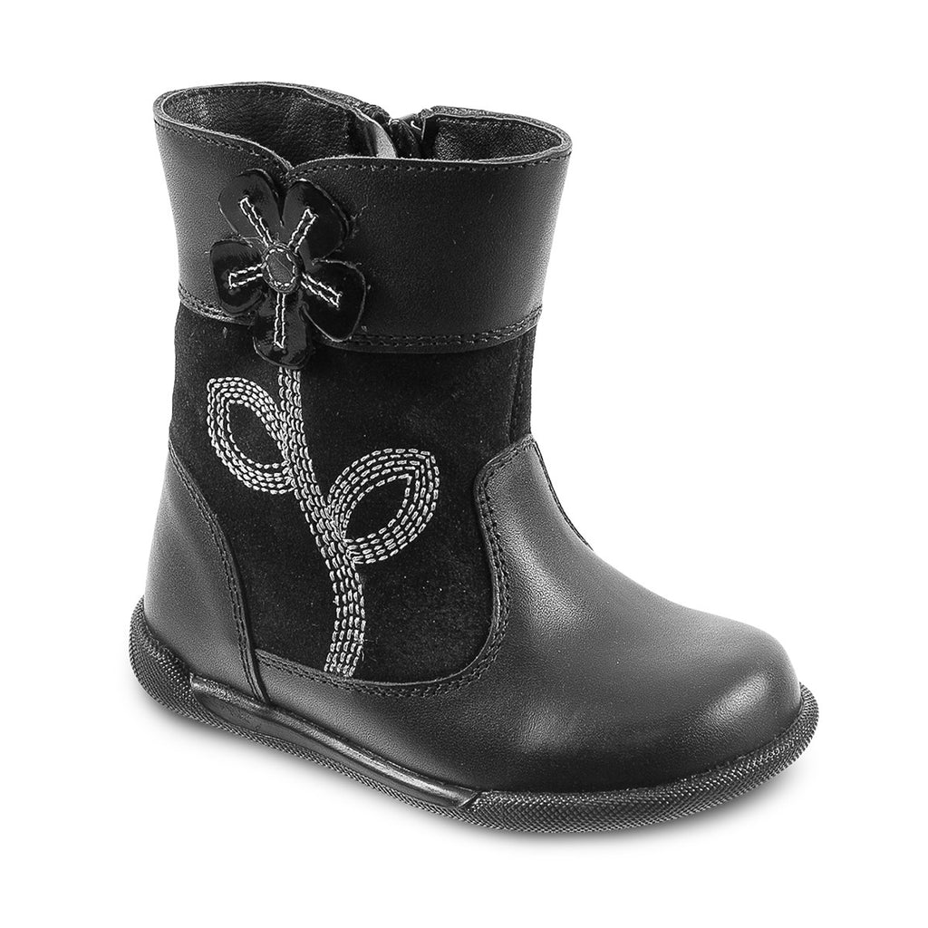 DG-1601 - Black Leather - Dogi® Kids Winter Boots