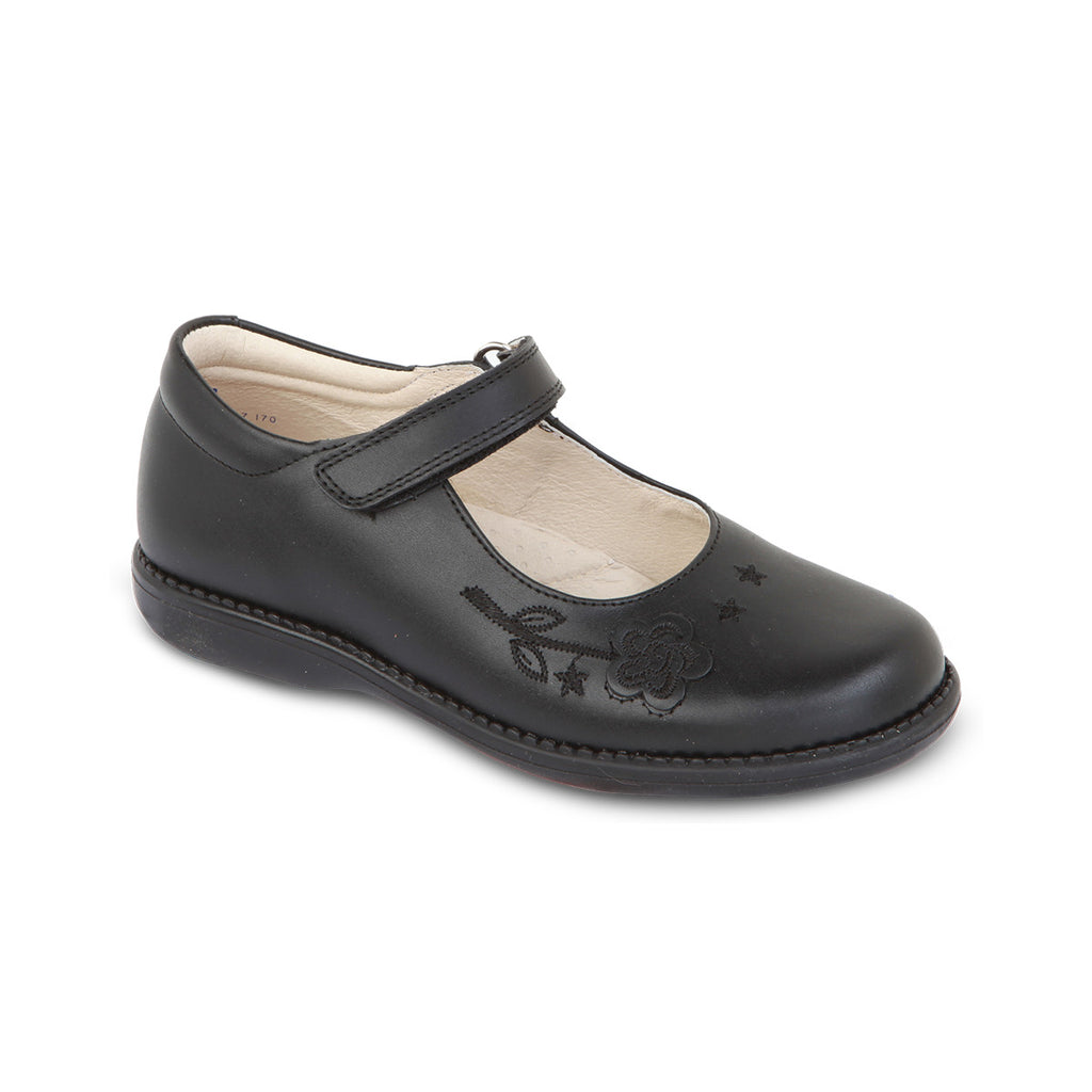 DG-763 - Black Genuine Leather - Dogi Kids School Shoes