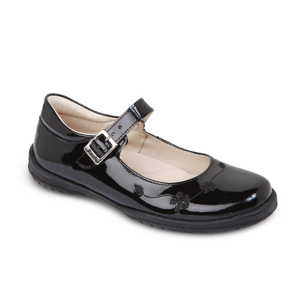 DG-7424 - Black Patent Leather - Dogi Kids School Shoes