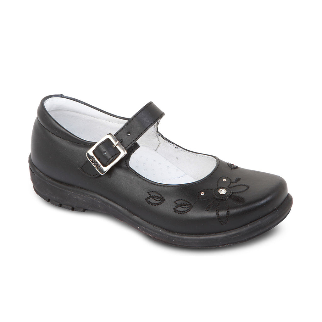 DG-7481 - Black Genuine Leather - Dogi® Kids School Shoes