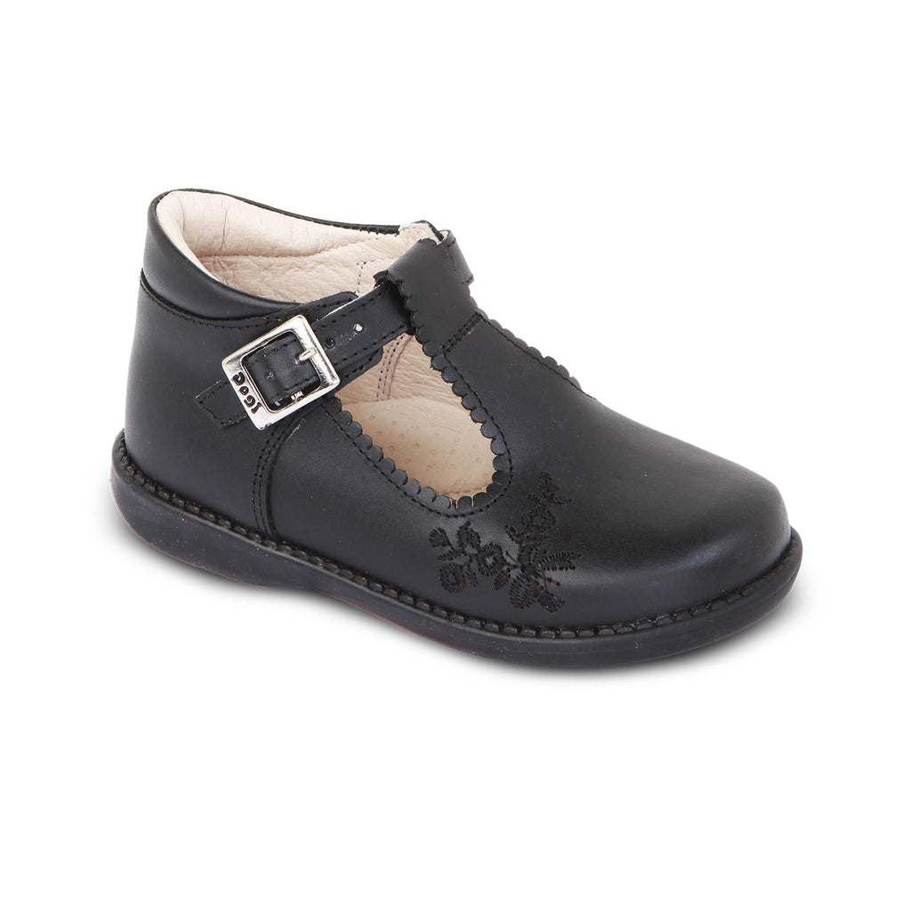 DG-762 - Black Genuine Leather - Dogi Kids School Shoes